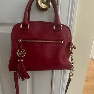 Red Leather Crossbody
